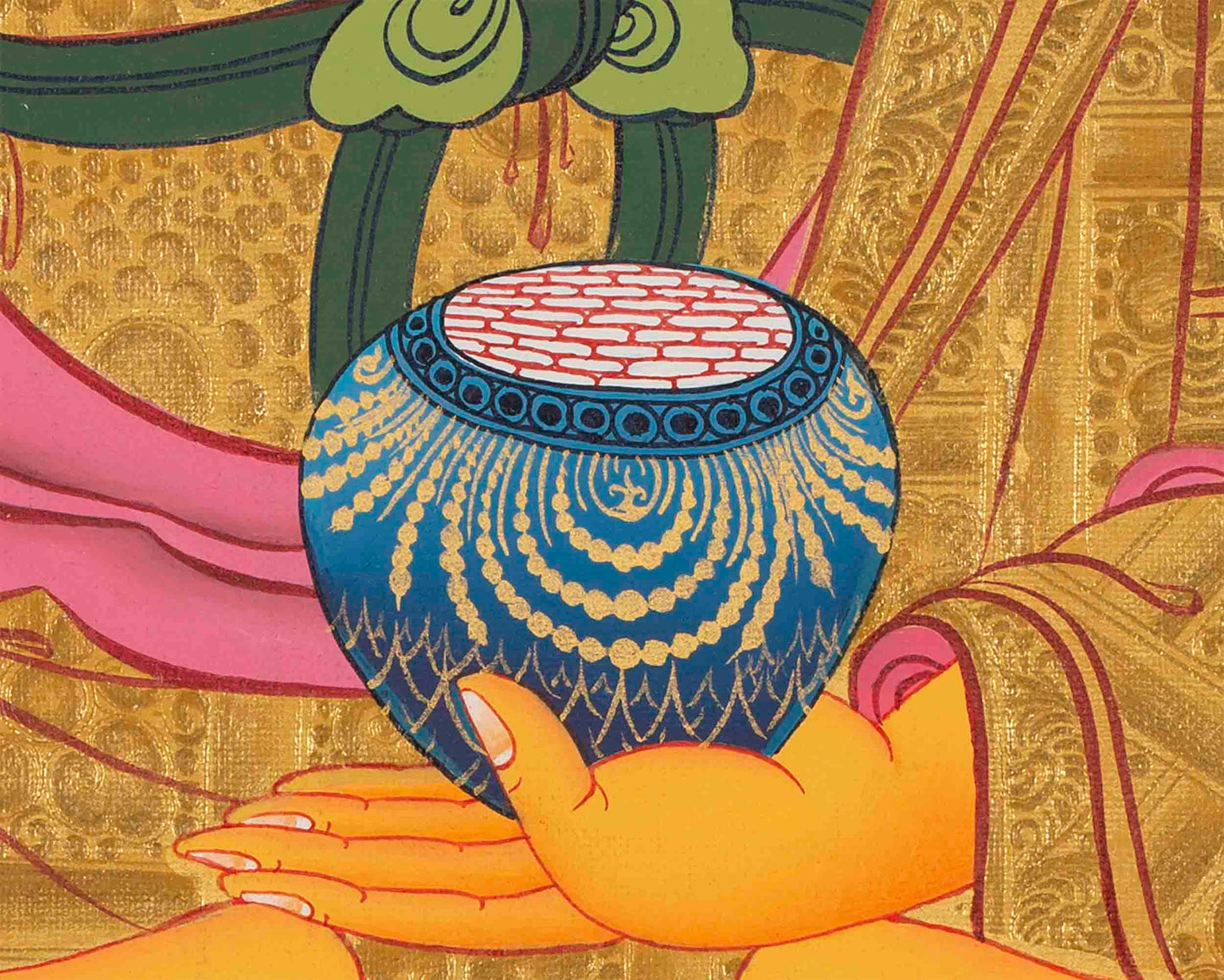 Genuine Hand-Painted Shakyamuni Buddha | Gautama Buddha | Tibetan Thangka Painting |