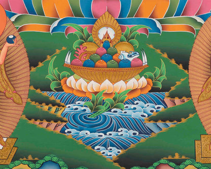 Genuine Hand-Painted Shakyamuni Buddha | Gautama Buddha | Tibetan Thangka Painting |