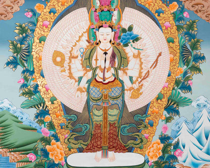 Big Size Lokeshvara Bodhisattva Thangka | 1000 Armed Avalokiteshvara