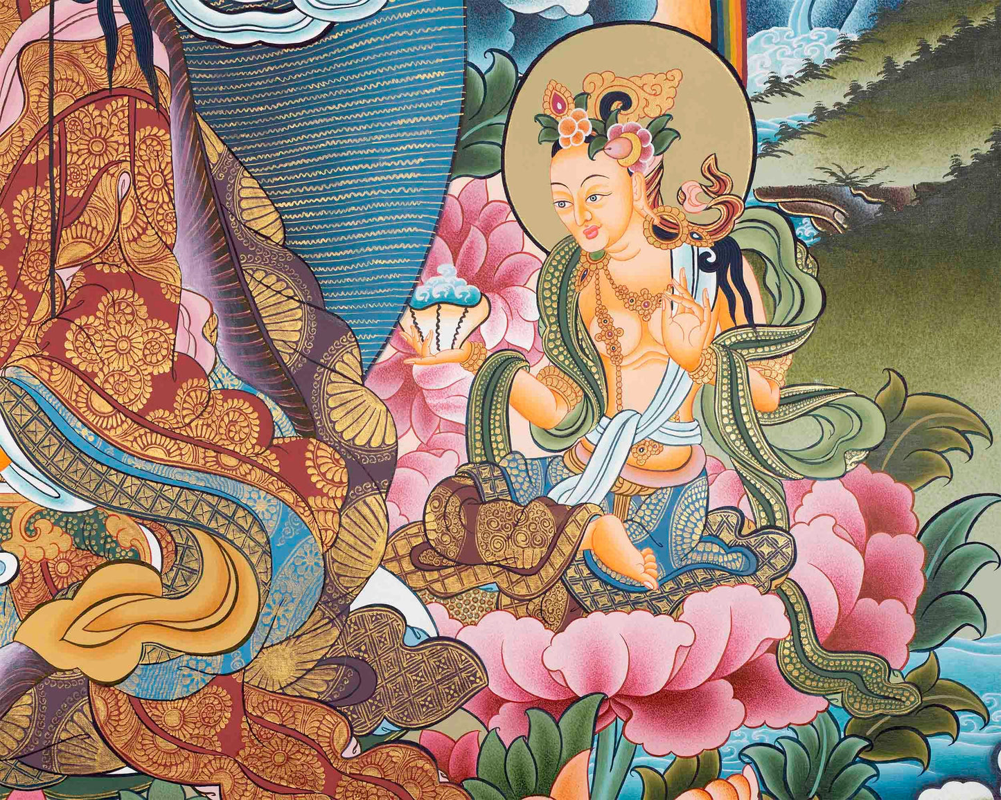 8 Guru Manifestation Thangka | Guru Rinpoche | Lotus Guru: Padmasambhava |