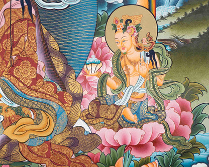 8 Guru Manifestation Thangka | Guru Rinpoche | Lotus Guru: Padmasambhava |