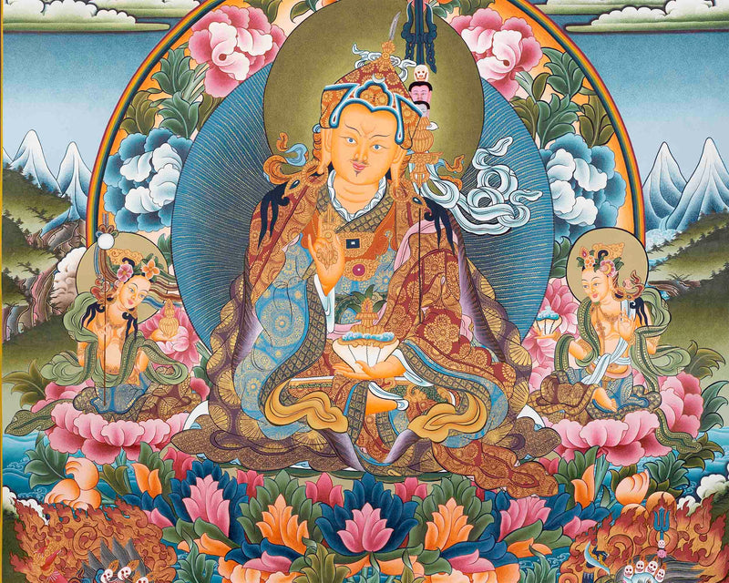 8 Guru Manifestation Thangka | Guru Rinpoche | Lotus Guru: Padmasambhava |