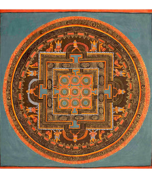Vintage Full Gold Mandala Thangka