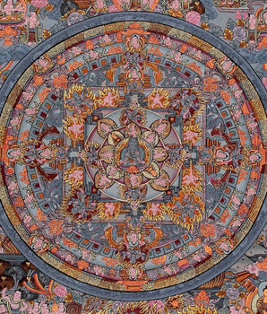 Hevajra Mandala Thangka | Tibetan Mandala Thangka