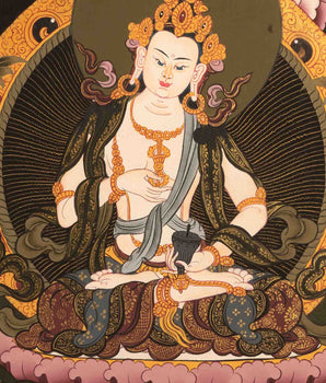 Hand-Painted Vajrasattva Thangka | Dorje Sempa | Traditional Thangka Painting