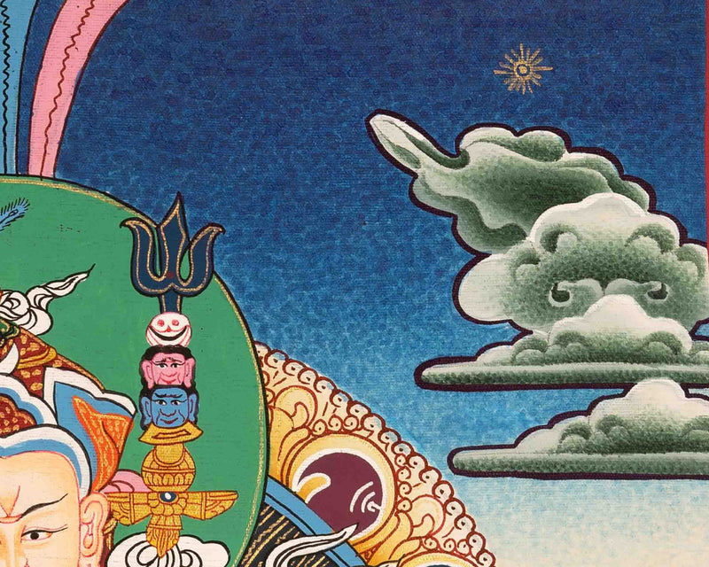 Guru Rinpoche Thangka Painting | Padmasambhava Thangka | Zen Buddhism