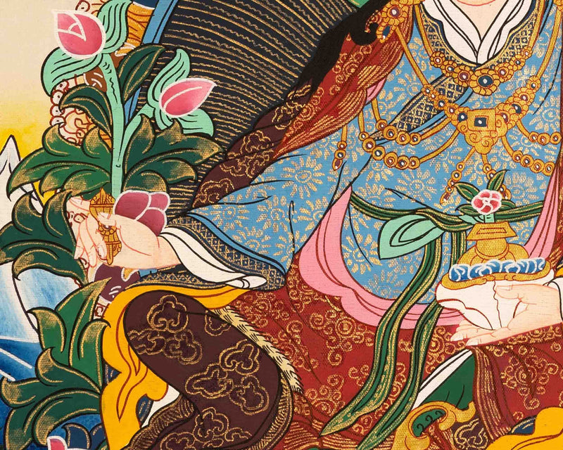 Guru Rinpoche Thangka Painting | Padmasambhava Thangka | Zen Buddhism