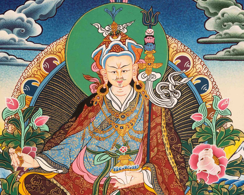 Guru Rinpoche Thangka Painting | Padmasambhava Thangka | Zen Buddhism