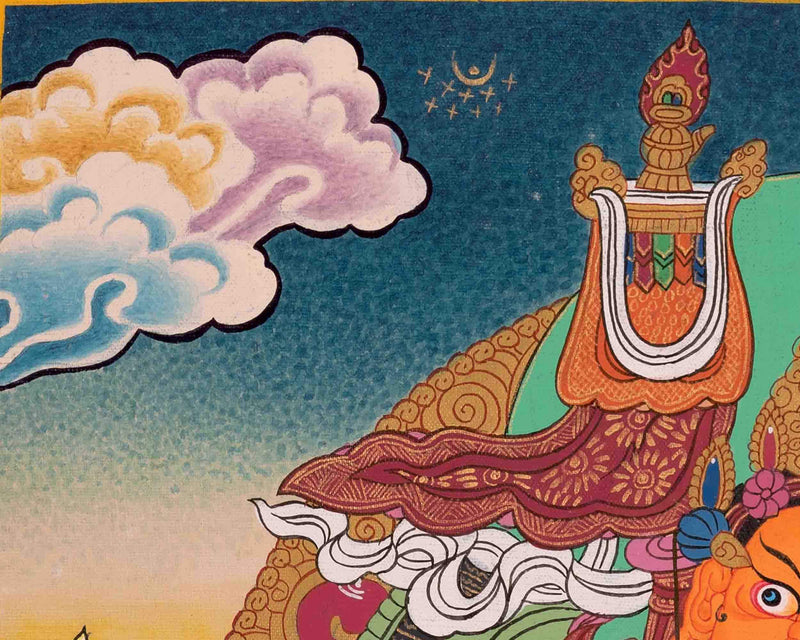 Original Hand-Painted Namtose Thangka Painting | Deity of Wealth