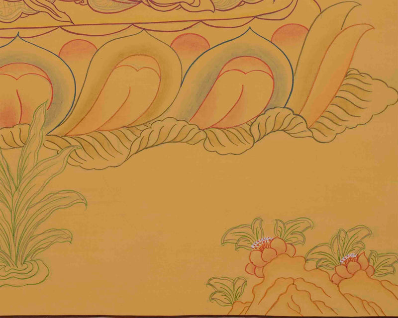 Cosmic Buddha Vairocana | Tibetan Thangka Painting