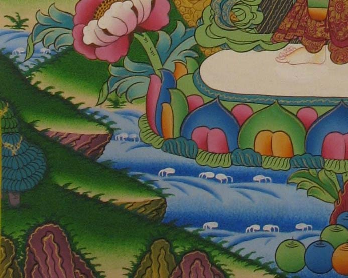 Avalokiteshvara Thangka Painting | Tibetan Buddism | Buddhist Arts | Religious Painting |