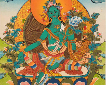 Green Tara Thangka | Mother of Liberation |