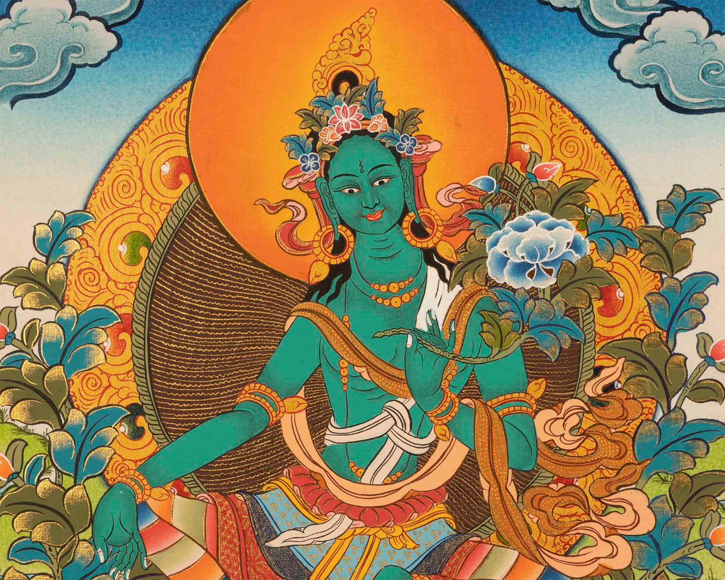 Green Tara Thangka | Mother of Liberation |