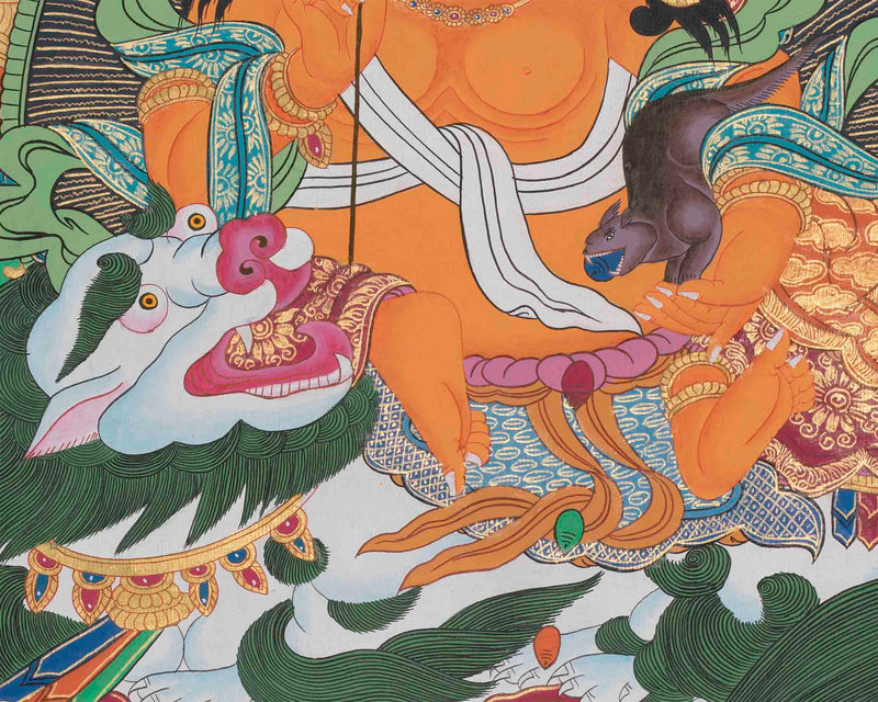 Original Hand-Painted Namtose Thangka Painting | Buddhist Religious Art