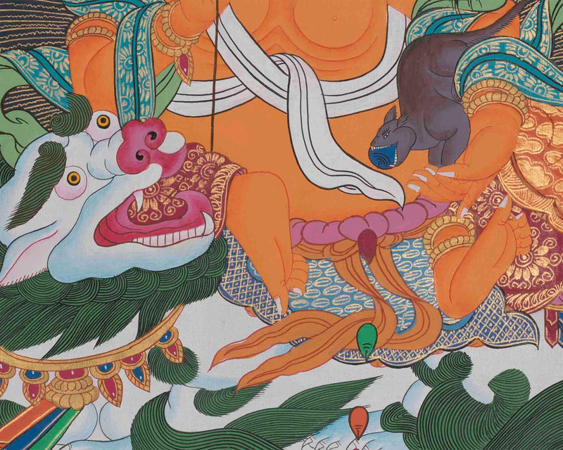 Original Hand-Painted Namtose Thangka Painting | Buddhist Religious Art