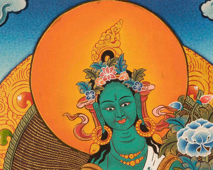 Green Tara Thangka | Mother of Liberation |