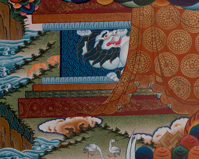 Hand-Painted Samantabhadra Thangka | Traditional Tibetan Art