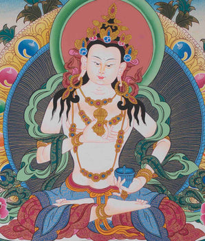 Traditional Vajrasattva Thangka | Dorje Sempa Thangka