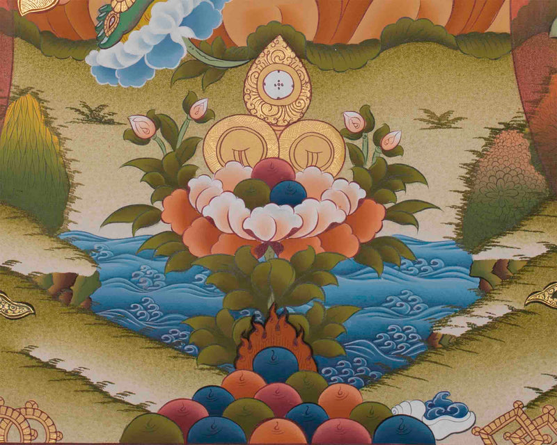 Original Hand-Painted Green Tara Painting | Tara Thangka