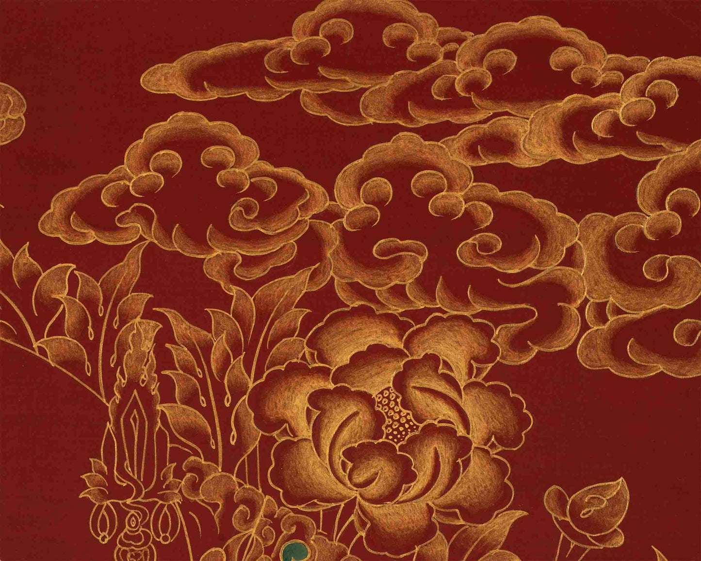 Guru Rinpoche Thangka | Red Background | Guru Padmasambhava