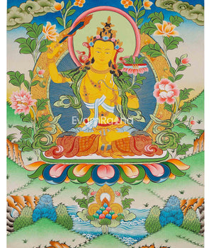 Manjushri Thangka Painting
