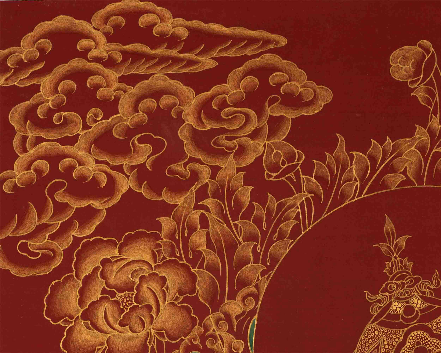 Guru Rinpoche Thangka | Red Background | Guru Padmasambhava