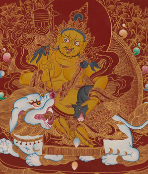 Namtose Thangka Painting |Tibetan Buddhist Wealth Deity