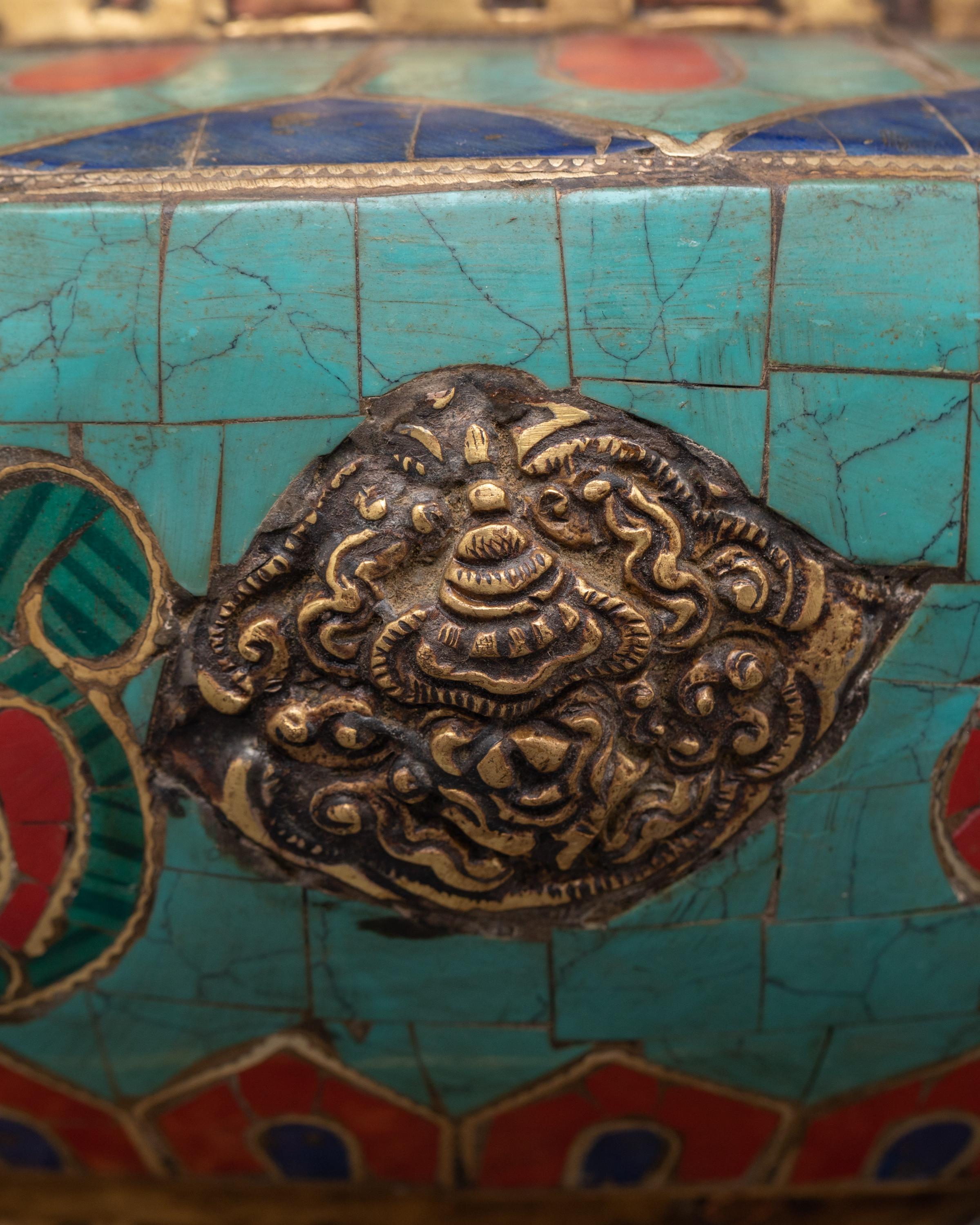 Brass Offering Rice Pot | Handcrafted Tibetan Ritual Vessel
