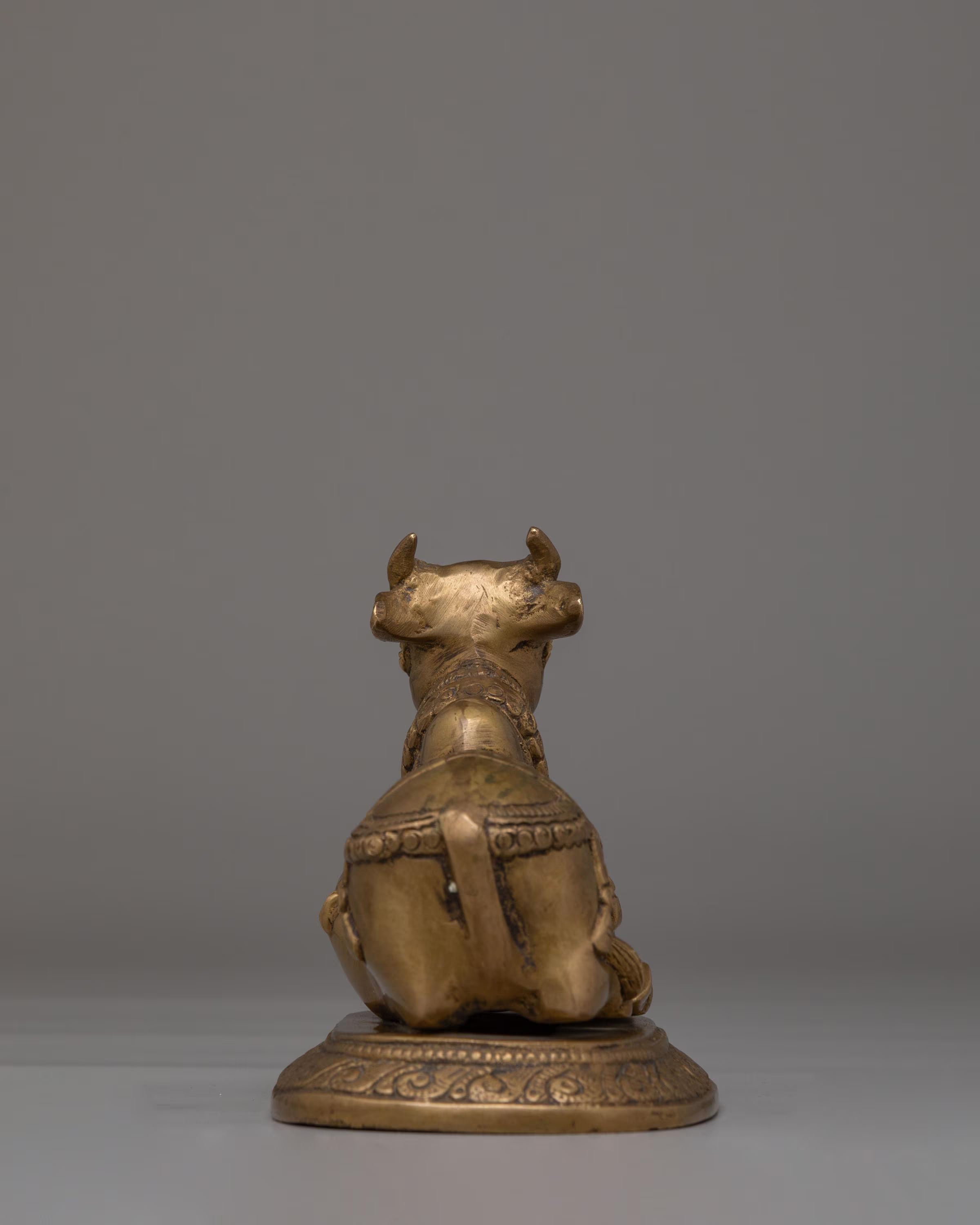 Sacred Nandi Statue | Brass Idol of Lord Shiva's Sacred Bull