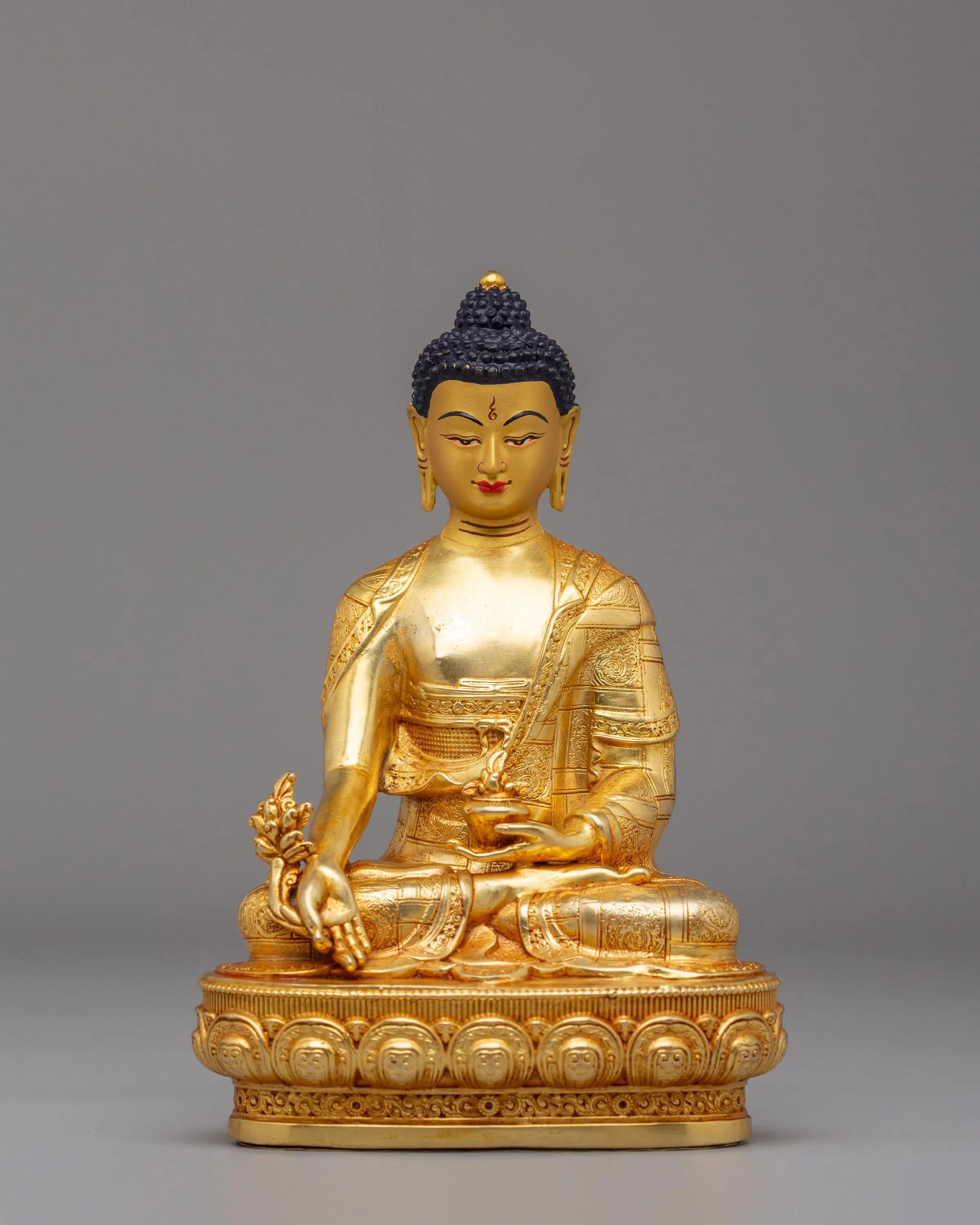 Handmade Three Buddha Statue Set | Shakyamuni, Amitabha & Medicine Buddha