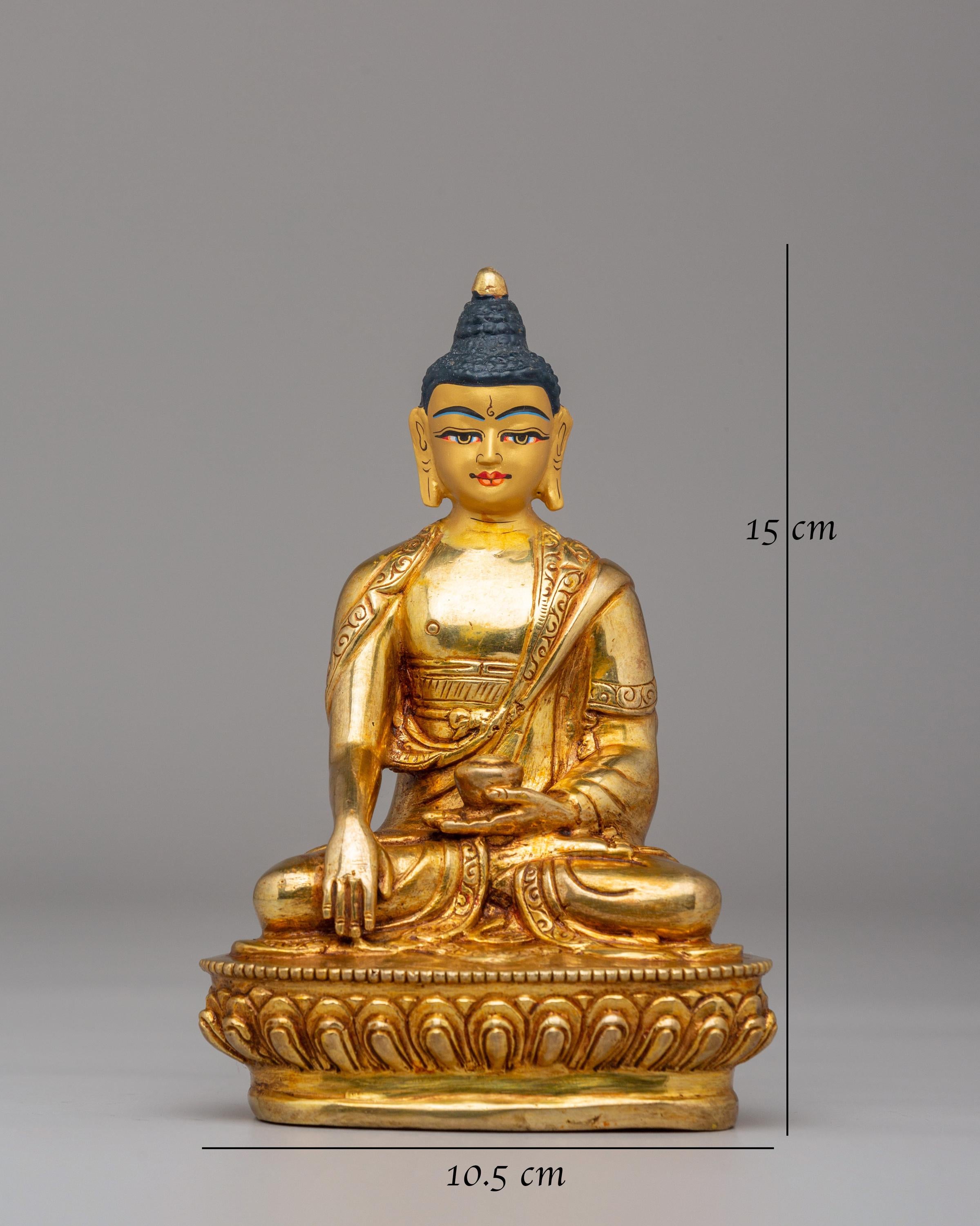 Golden Shakyamuni Buddha Statue | Symbol of Enlightenment and Serenity