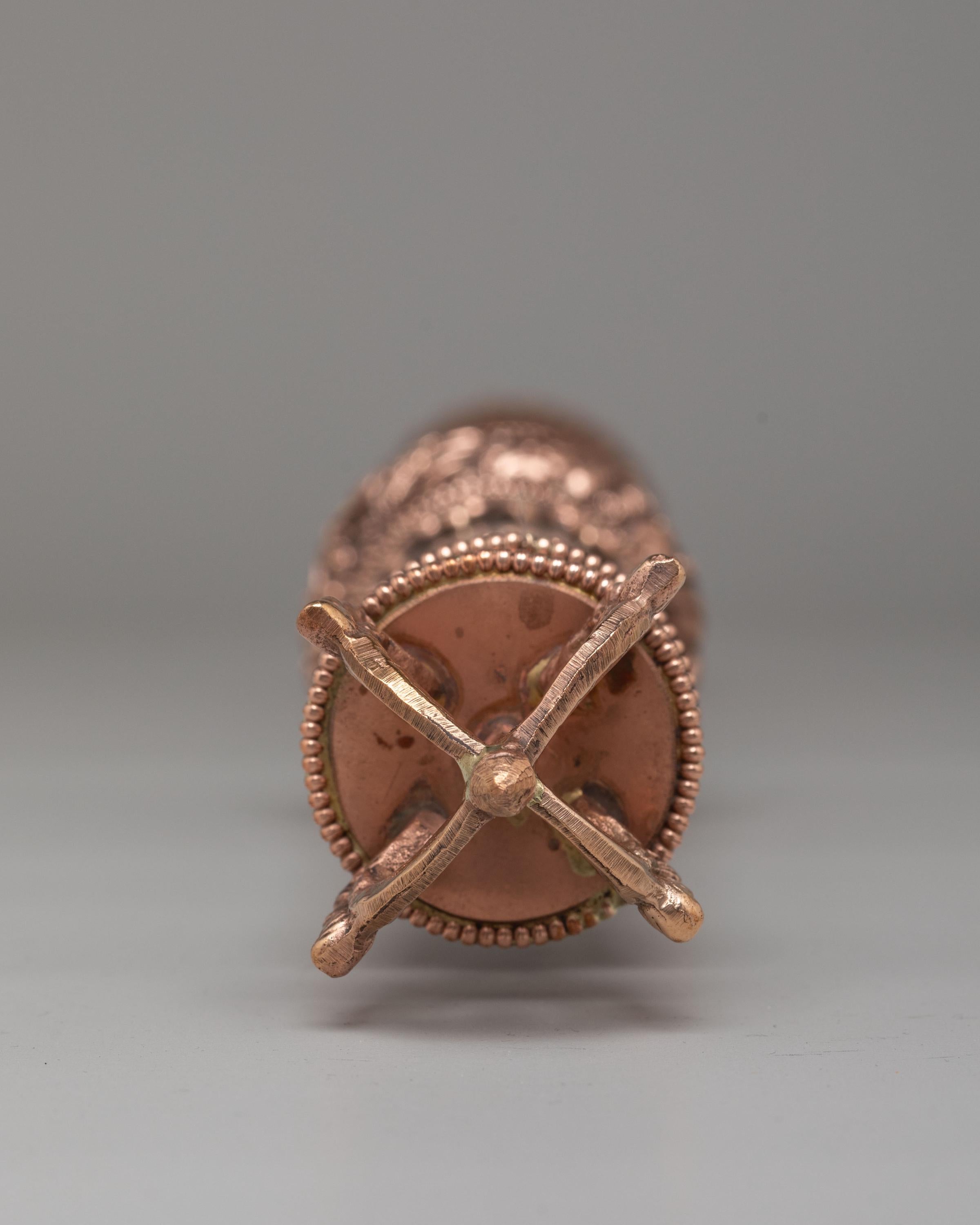 Tibetan Buddhist Incense Holder | Copper Body Incense Burner