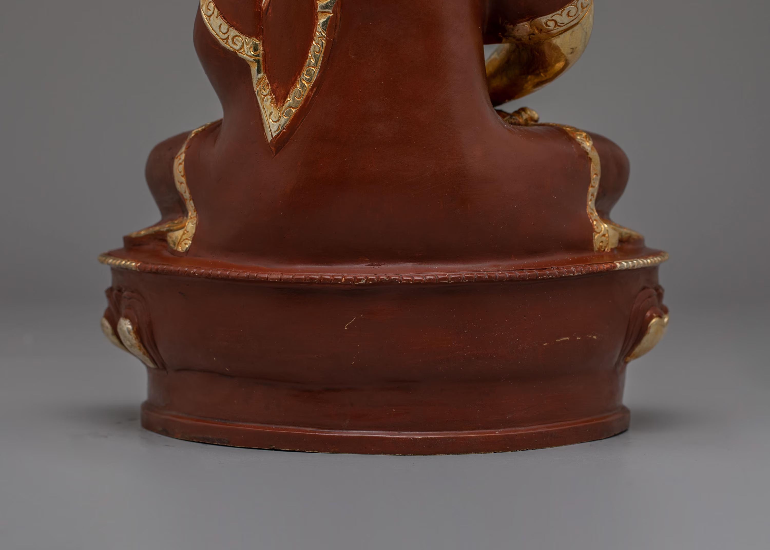 Himalayan Amitabha Meditation Statue | Gold-Plated Copper for Serene Decor
