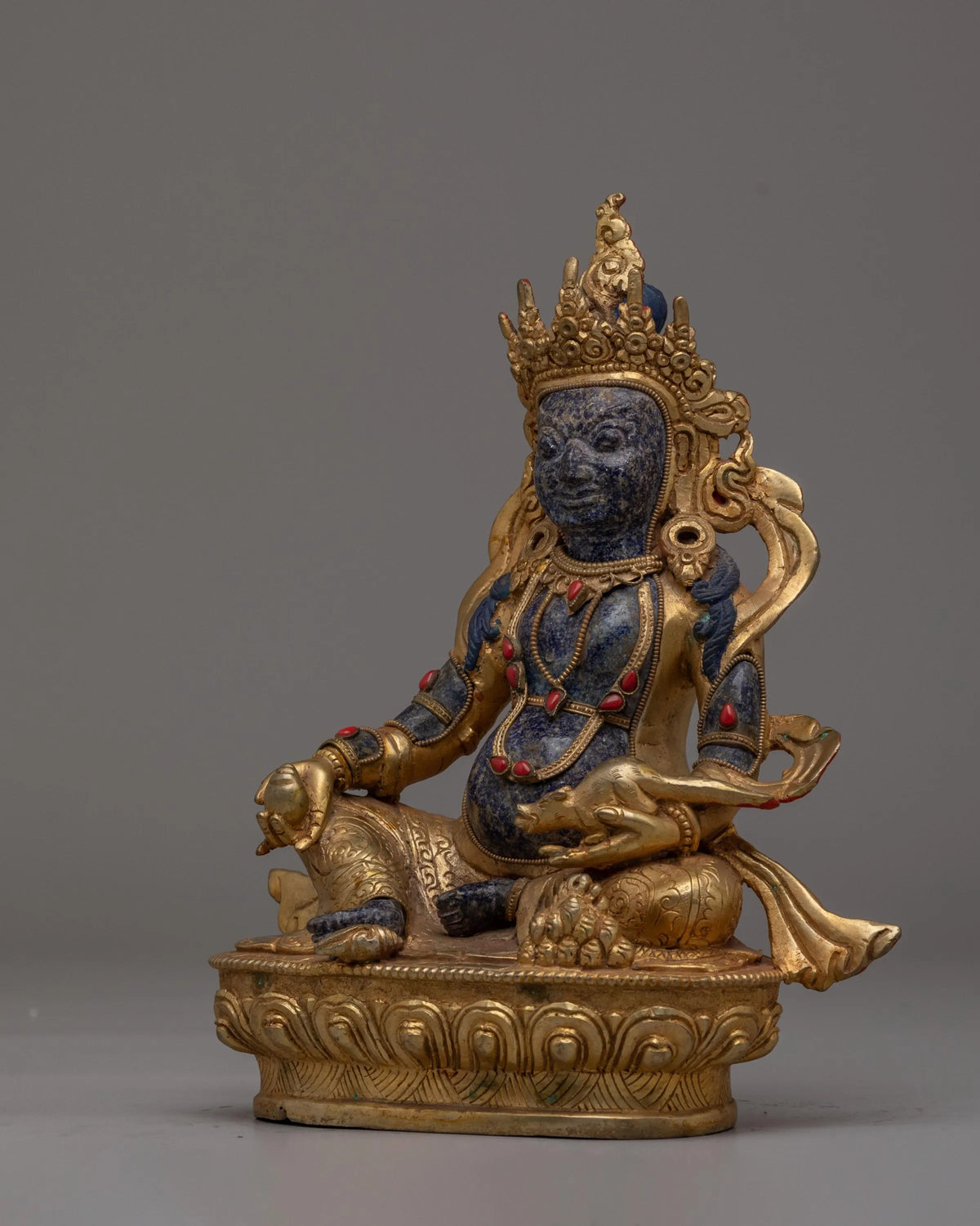 Wealth Lord Dzambhala Statue | Traditional Himalayan Artwork