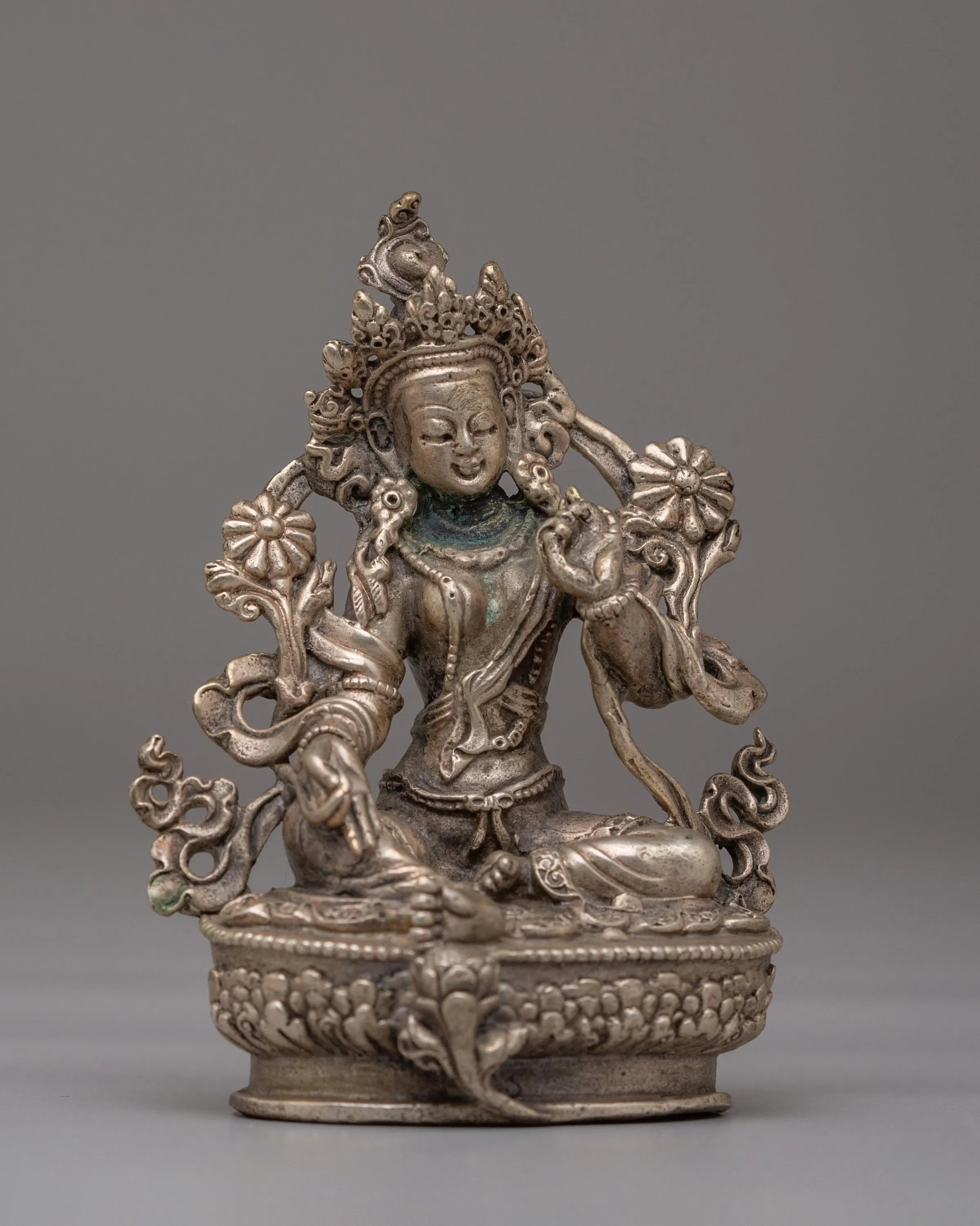 Handcrafted Sacred Green Tara Statue | A Symbol of Compassion