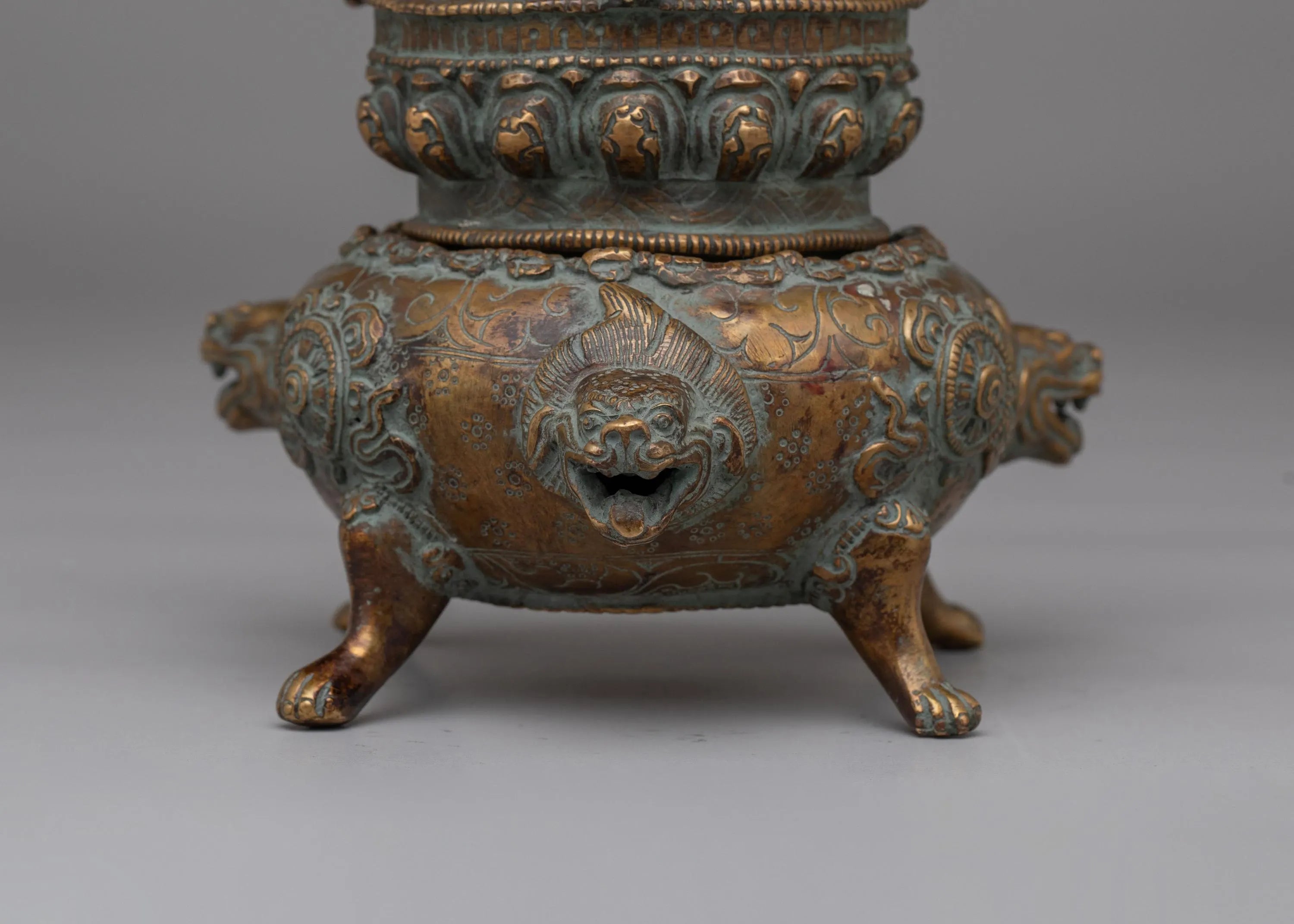 Handcrafted Traditional Vajradhaka | Copper Statue with Antique Finish