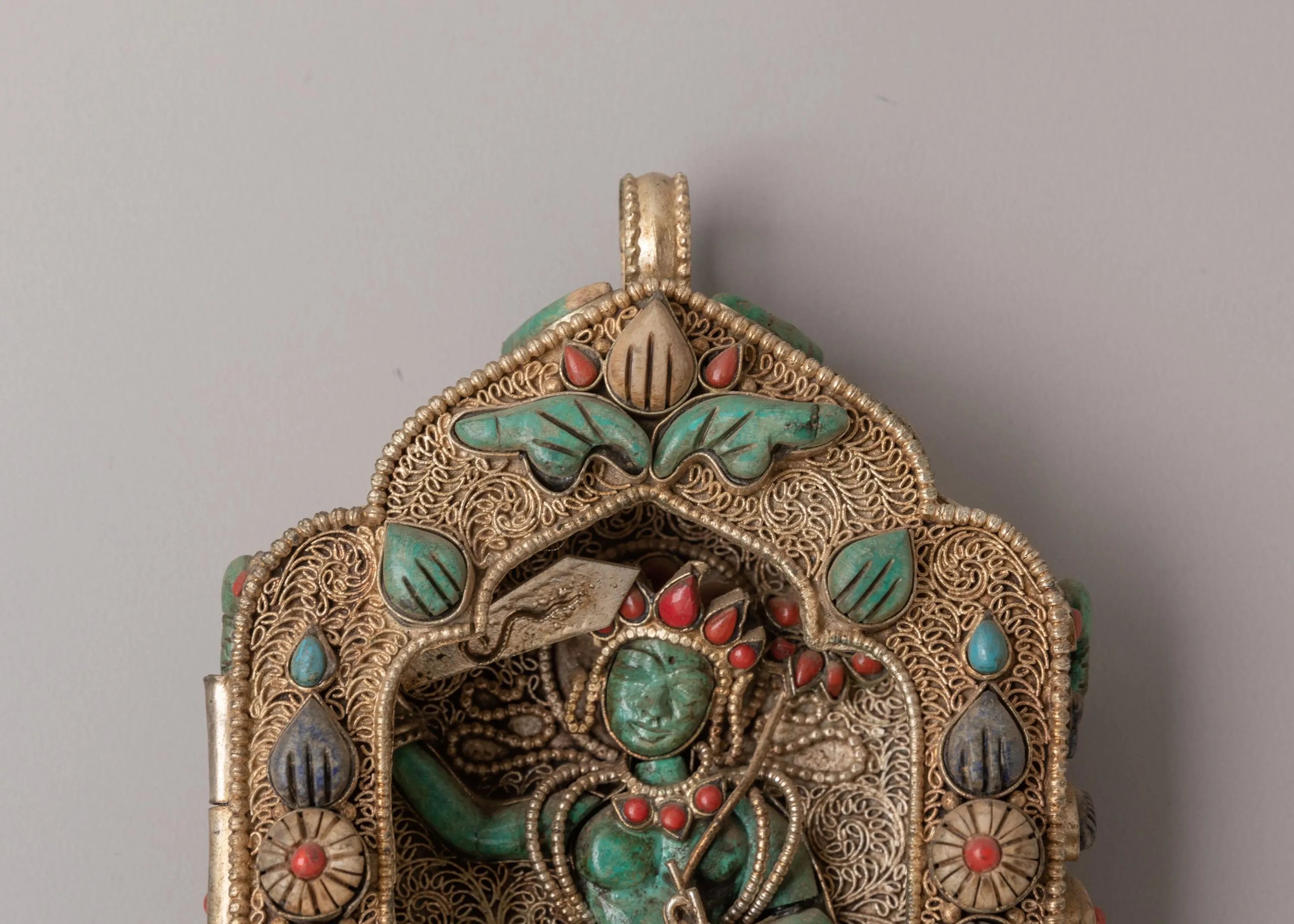 Tibetan Manjushri Ghau Box Locket | Symbol of Wisdom