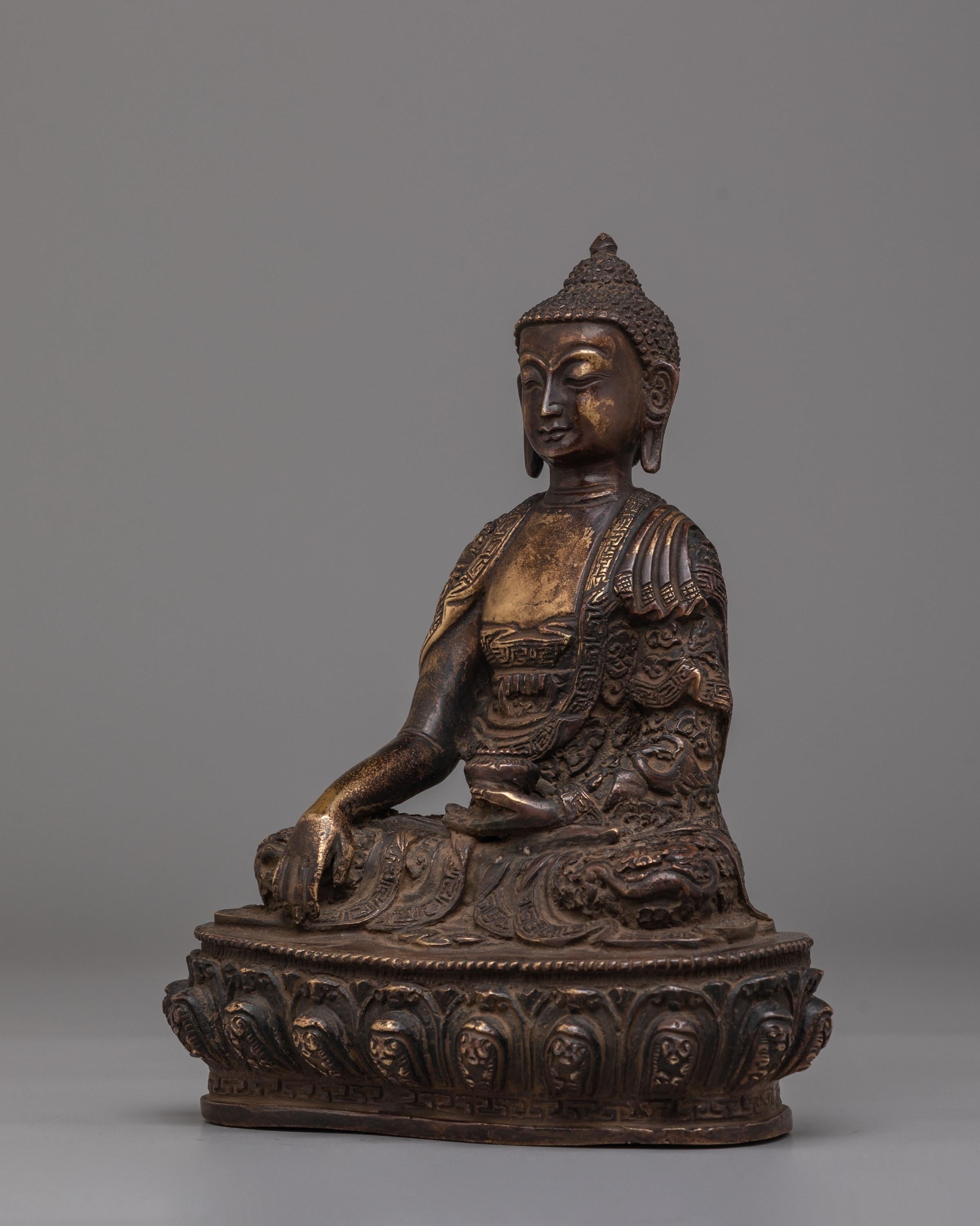 Sacred Shakyamuni Buddha Deity Statue | Handcrafted Buddha Figurine