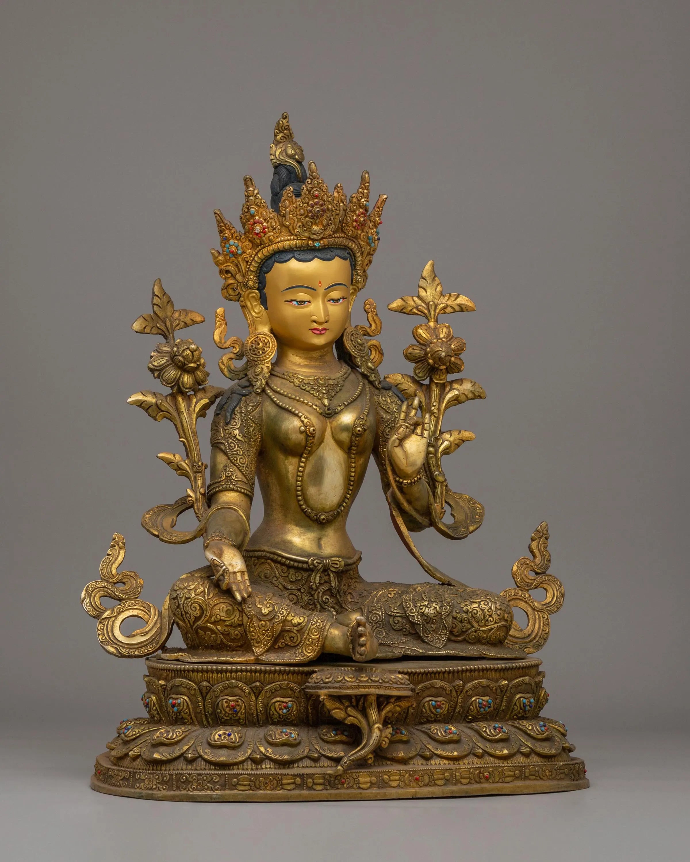 Sacred Green Tara Statue | Divine Feminine Energy for Healing