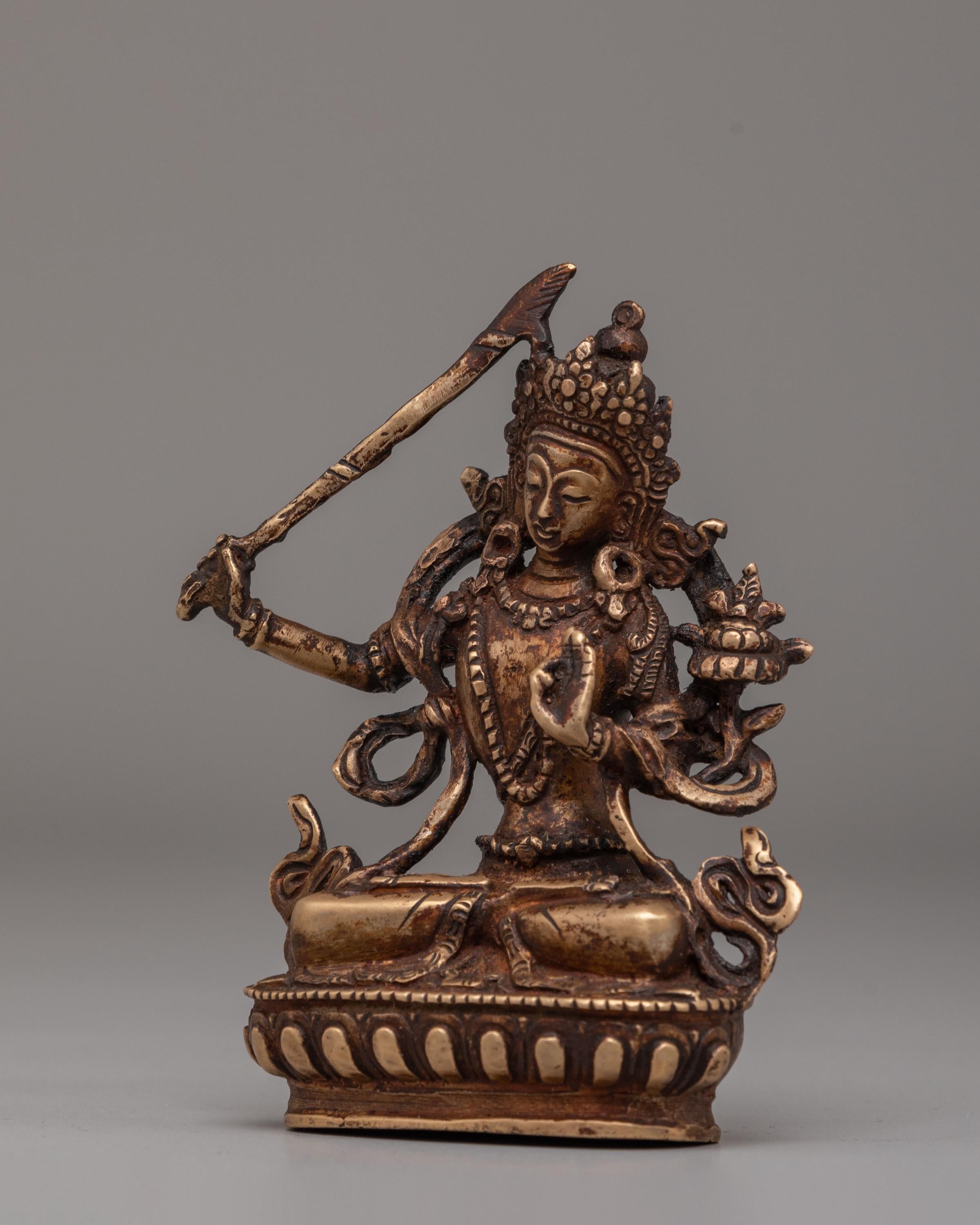Tibetan Manjushri Deity Statue | Symbol of Wisdom