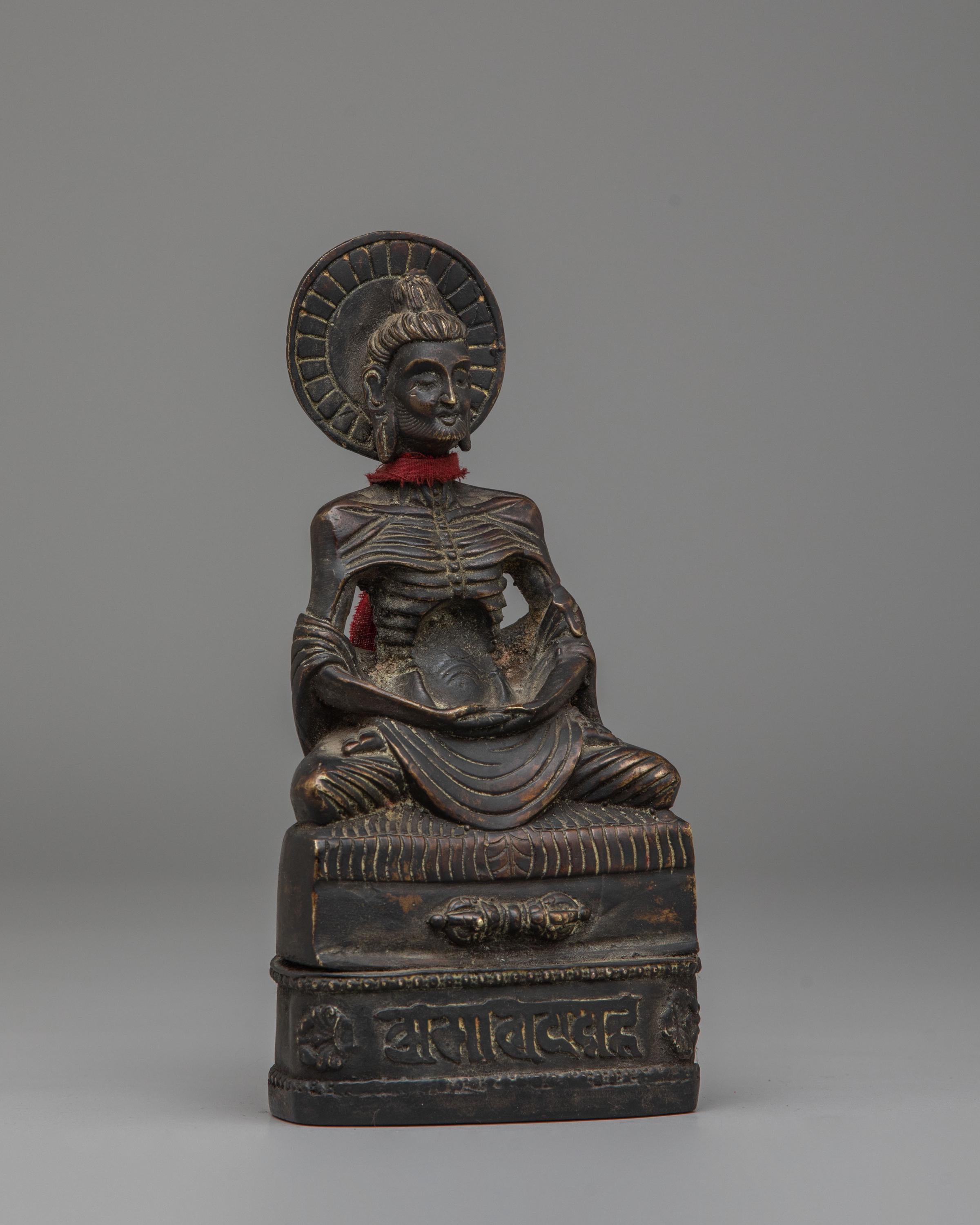 Himalayan Fasting Buddha Statue | Handcrafted Brass Statue