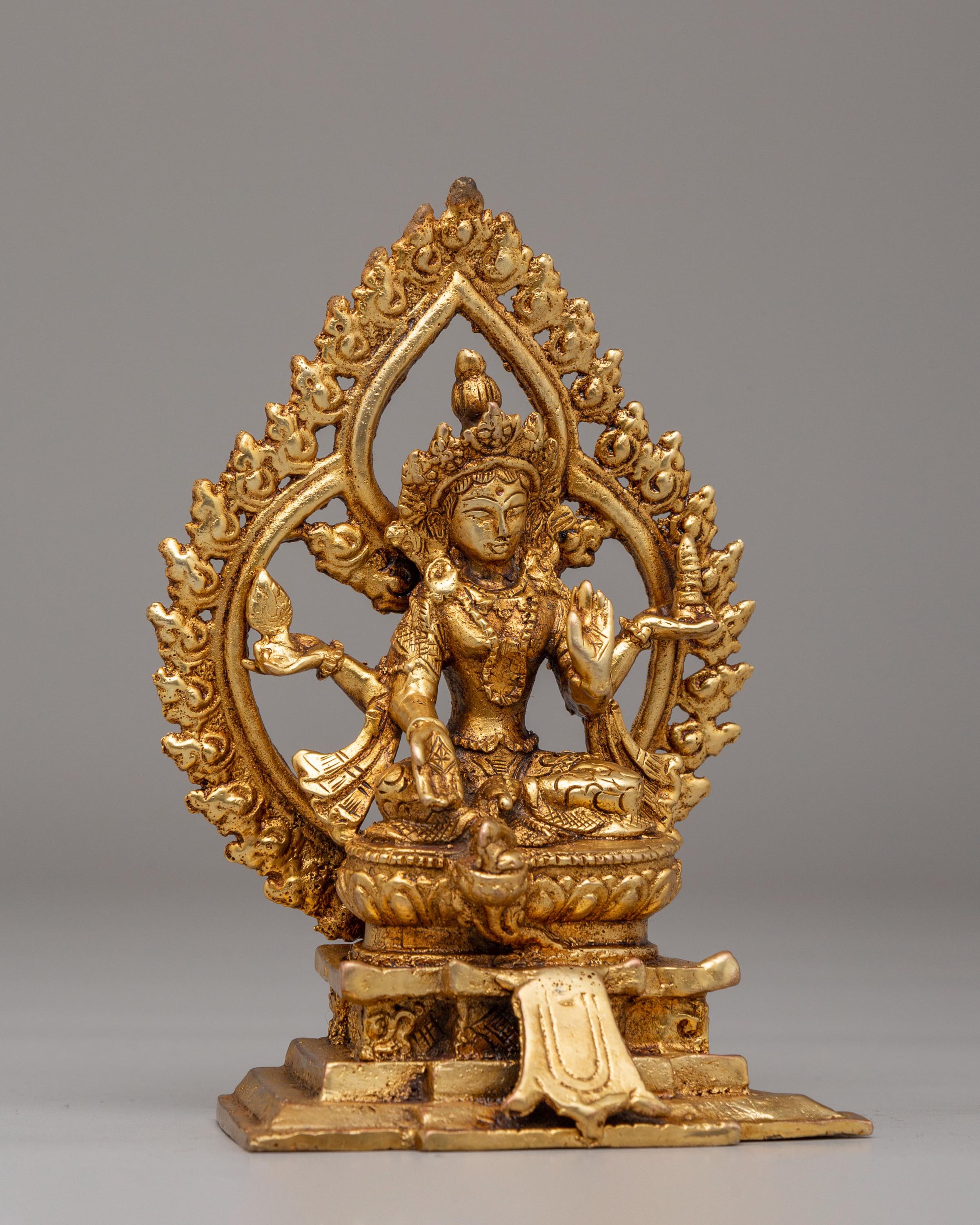 Sacred Laxmi Statue | Handcrafted Copper Statue of Goddess of Wealth and Prosperity