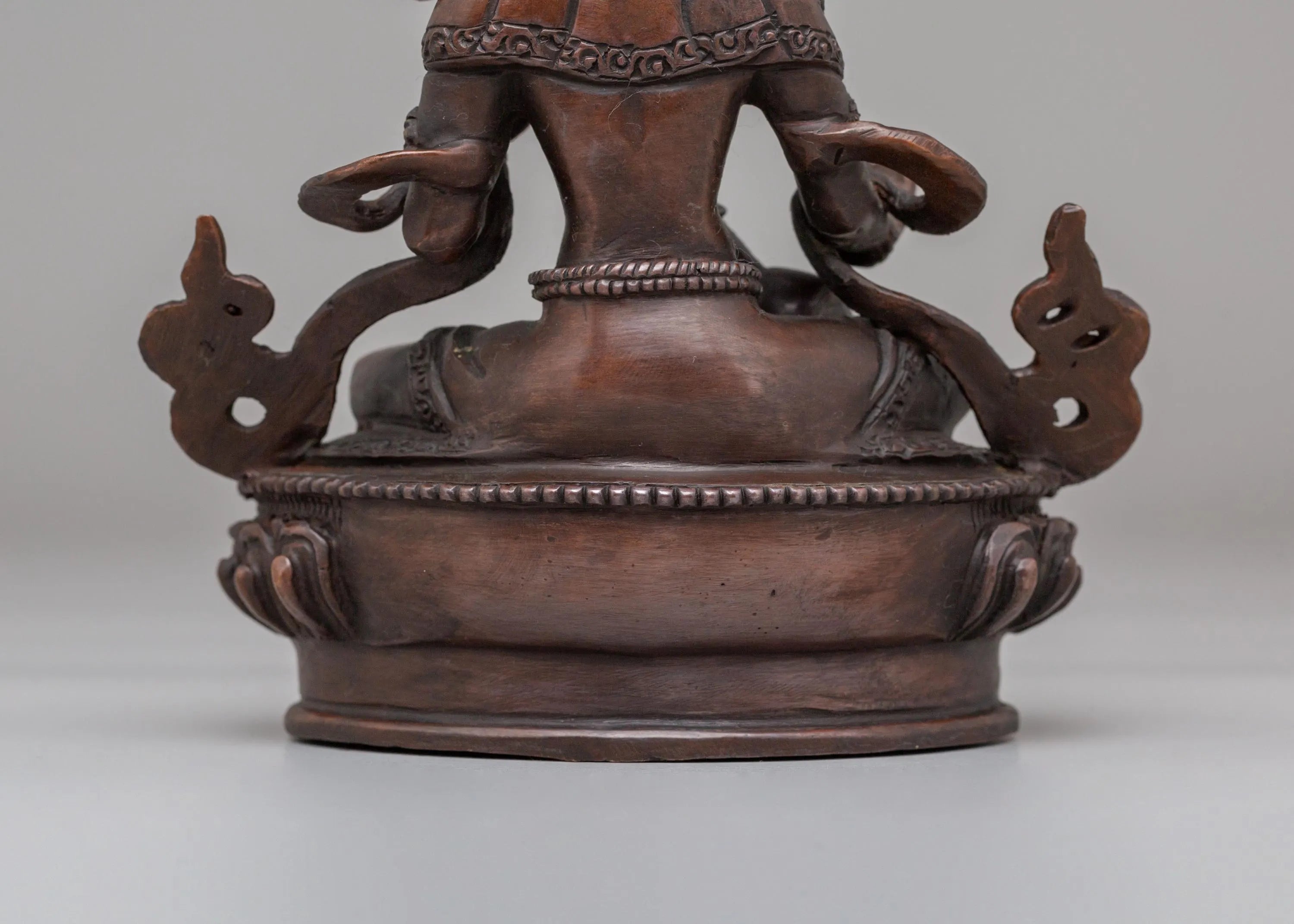 Traditional Saraswati Devi Statue | Oxidized Copper Idol for Meditation