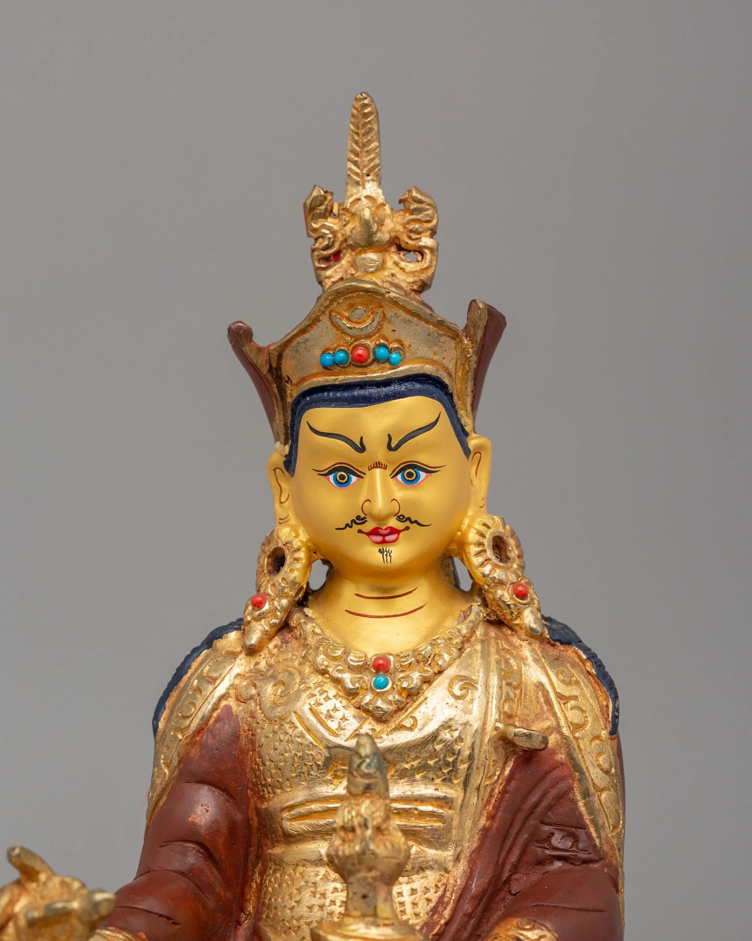 Vajrayana Guru Rinpoche Statue | Himalayan Buddhist Decor