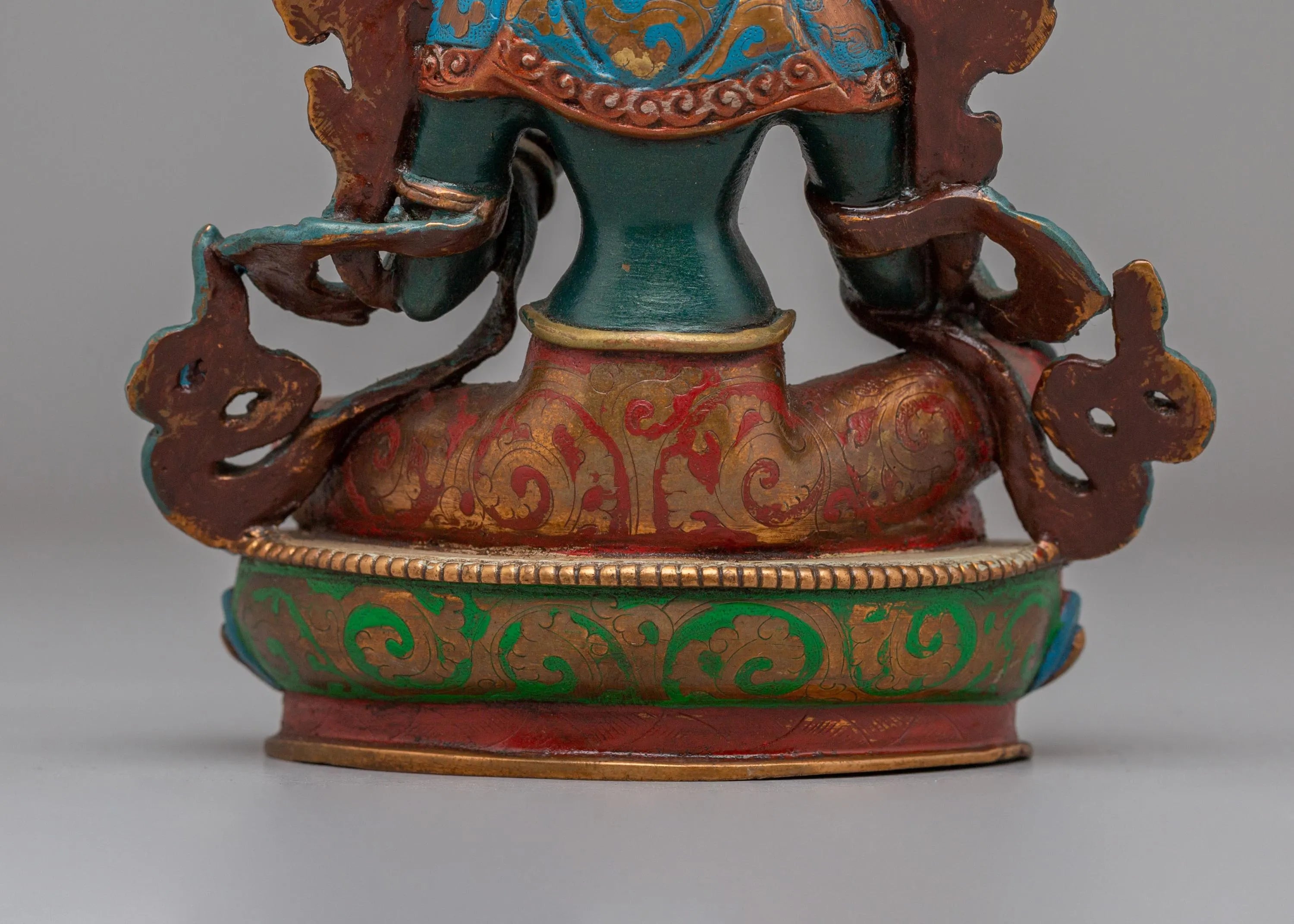 Green Tara Goddess Statue for Altar | Sacred Artwork for Meditation