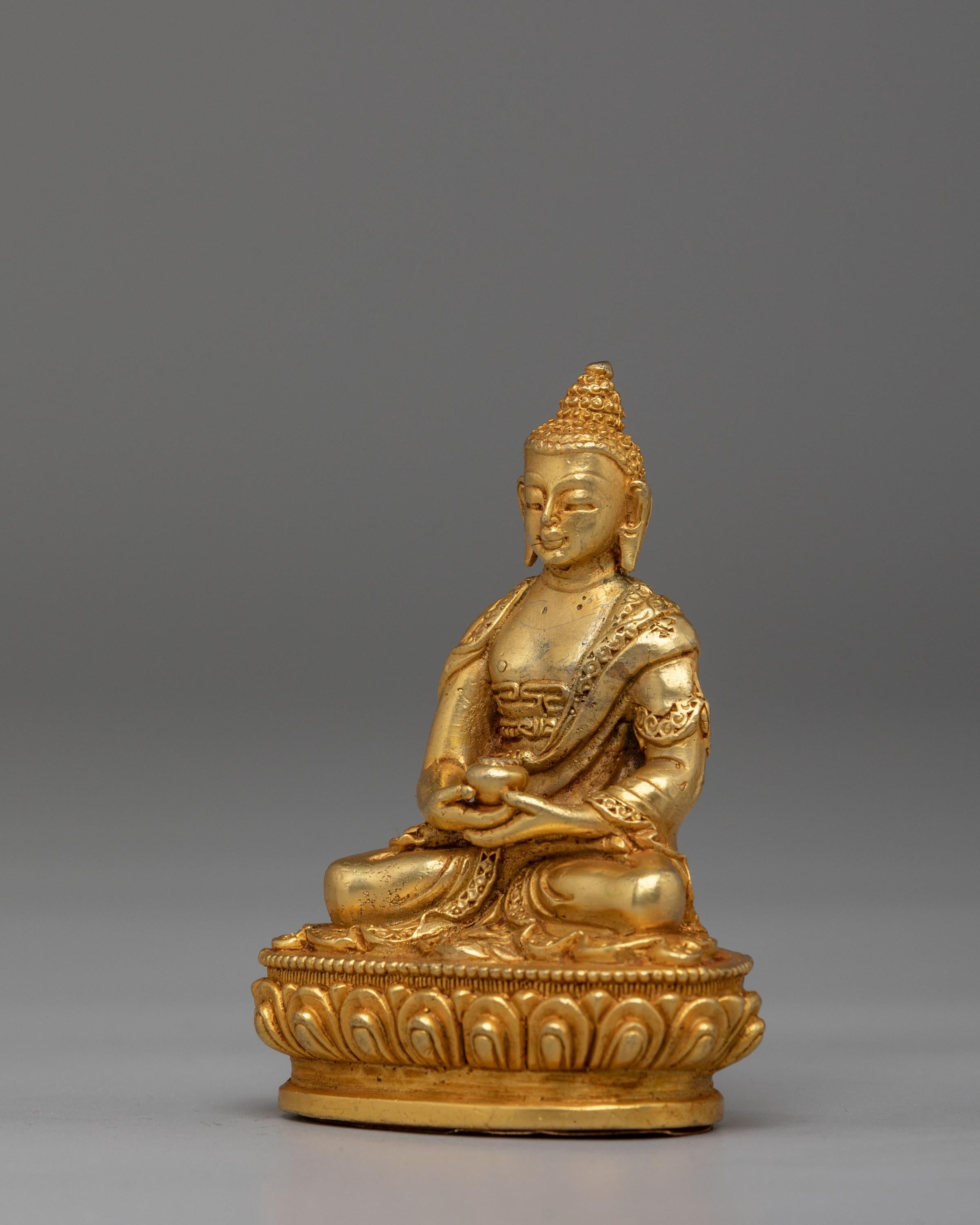 Tibetan Amitabha Sculpture for Infinite Light | Pure Land Devotional Statue