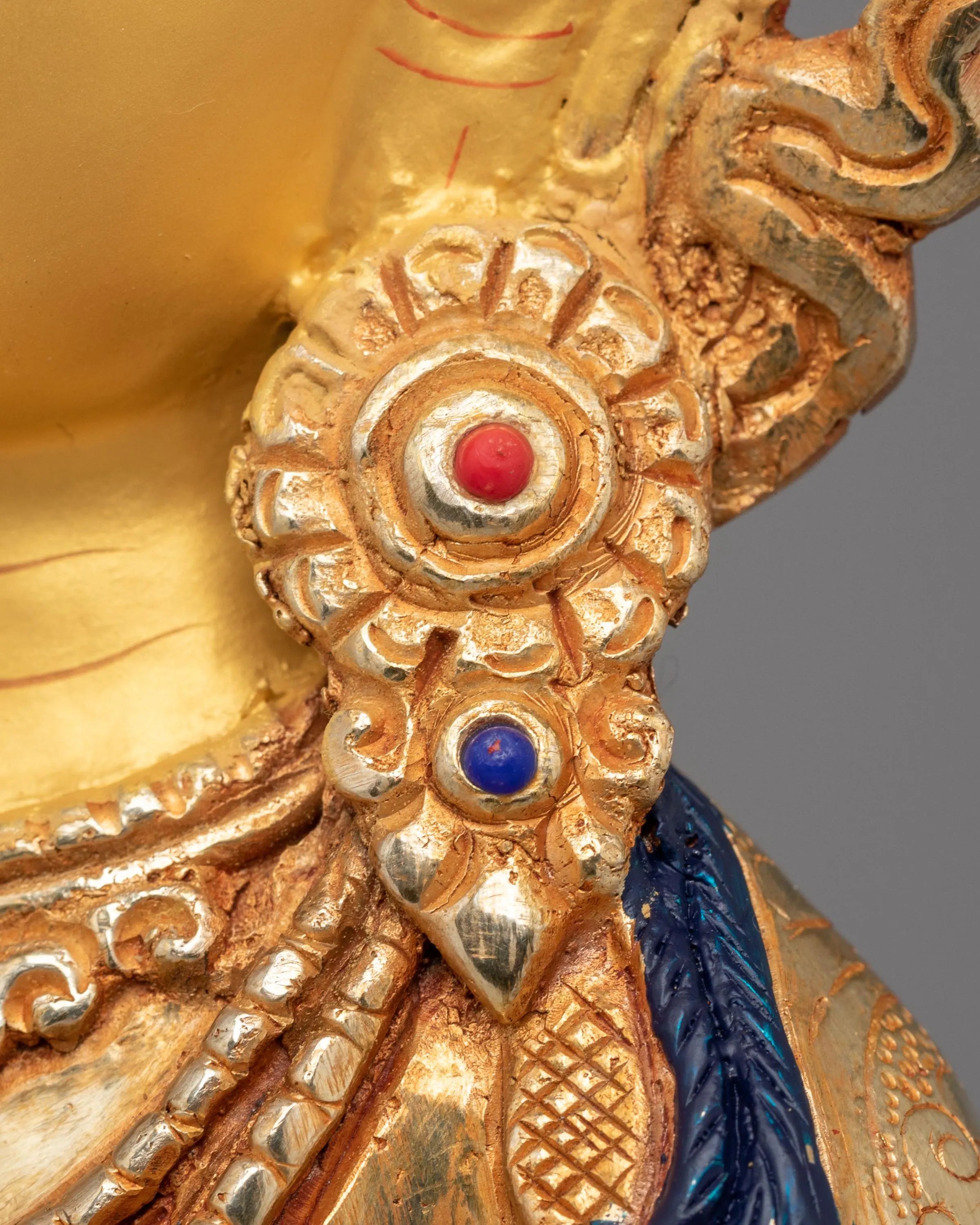 Himalayan Vajrasattva Altar Statue | Sacred Tibetan Artwork for Spiritual Decor