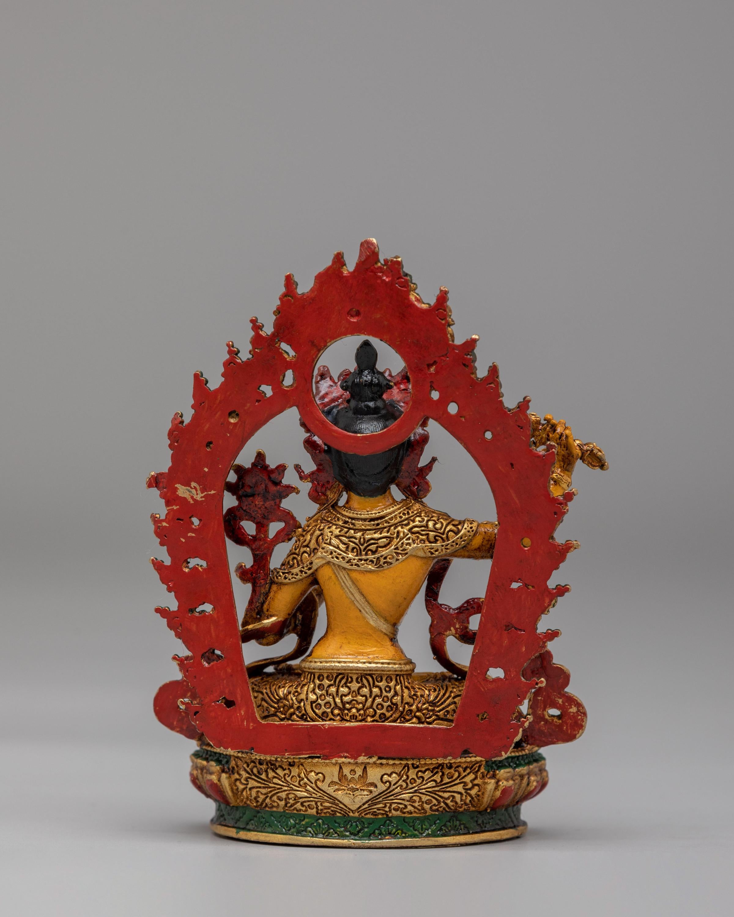 Ceremonial Manjushri Shrine Statue | Wisdom and Meditation Statue