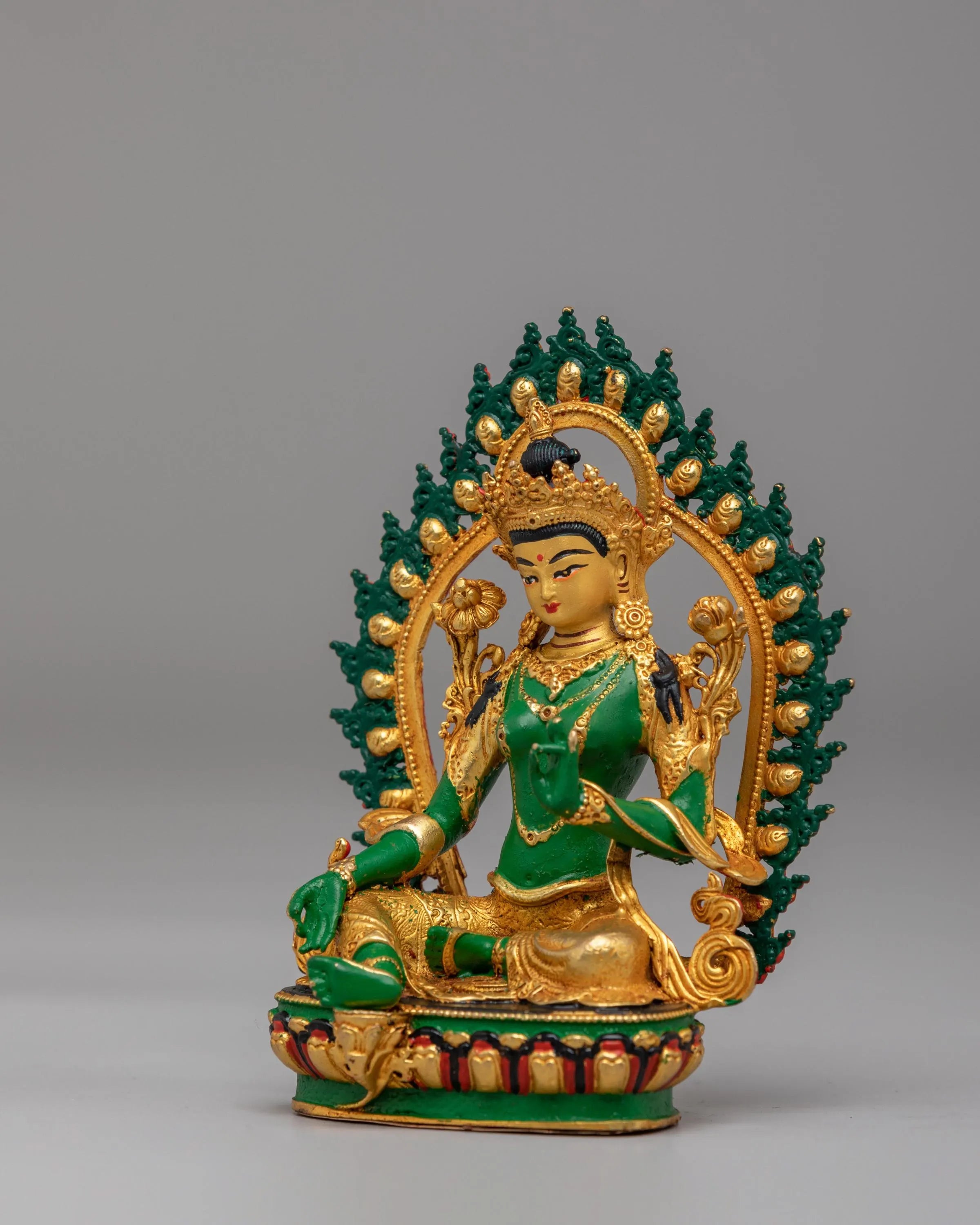 Green Tara Healing Goddess Statue | Symbol of Compassion