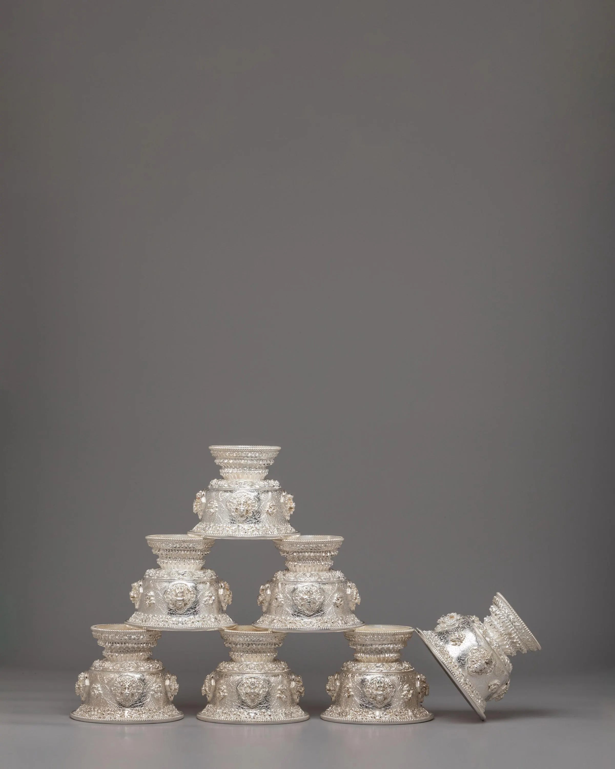 Himalayan Ritual Offering Bowls for Altar | Tibetan Meditation Ceremonies